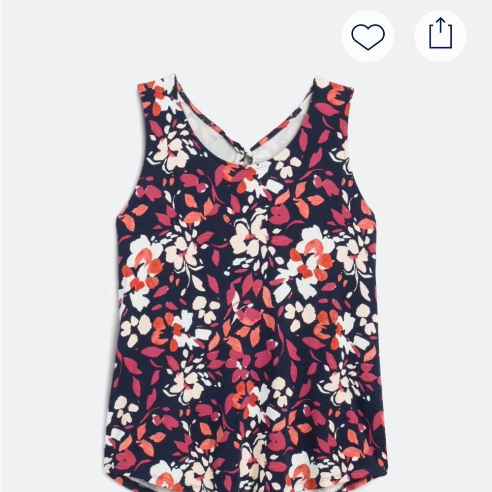 Market & Spruce Alora Twist Back Knit Tank